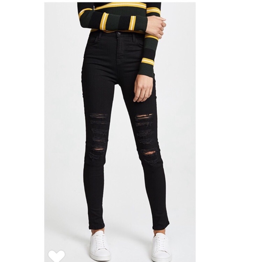 NWOT! J Brand High Rise Photo Ready Maria Skinny Jeans - Black - Size 26